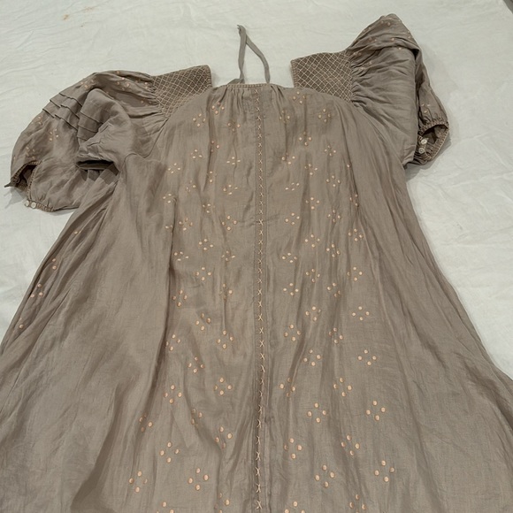 INNIKA Choo Gray Lavendar Linen Dress - Picture 5 of 6